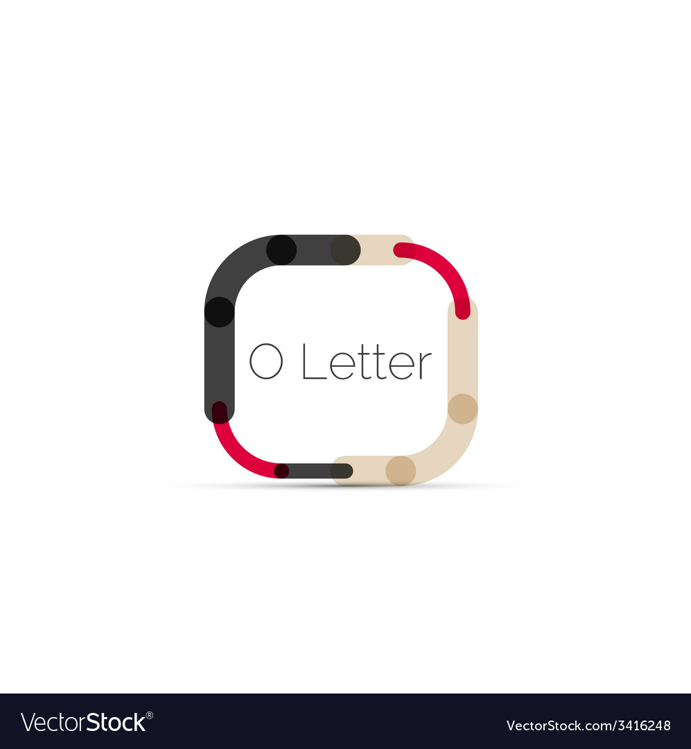 Minimal Font Or Letter Logo Design Royalty Free Vector Image