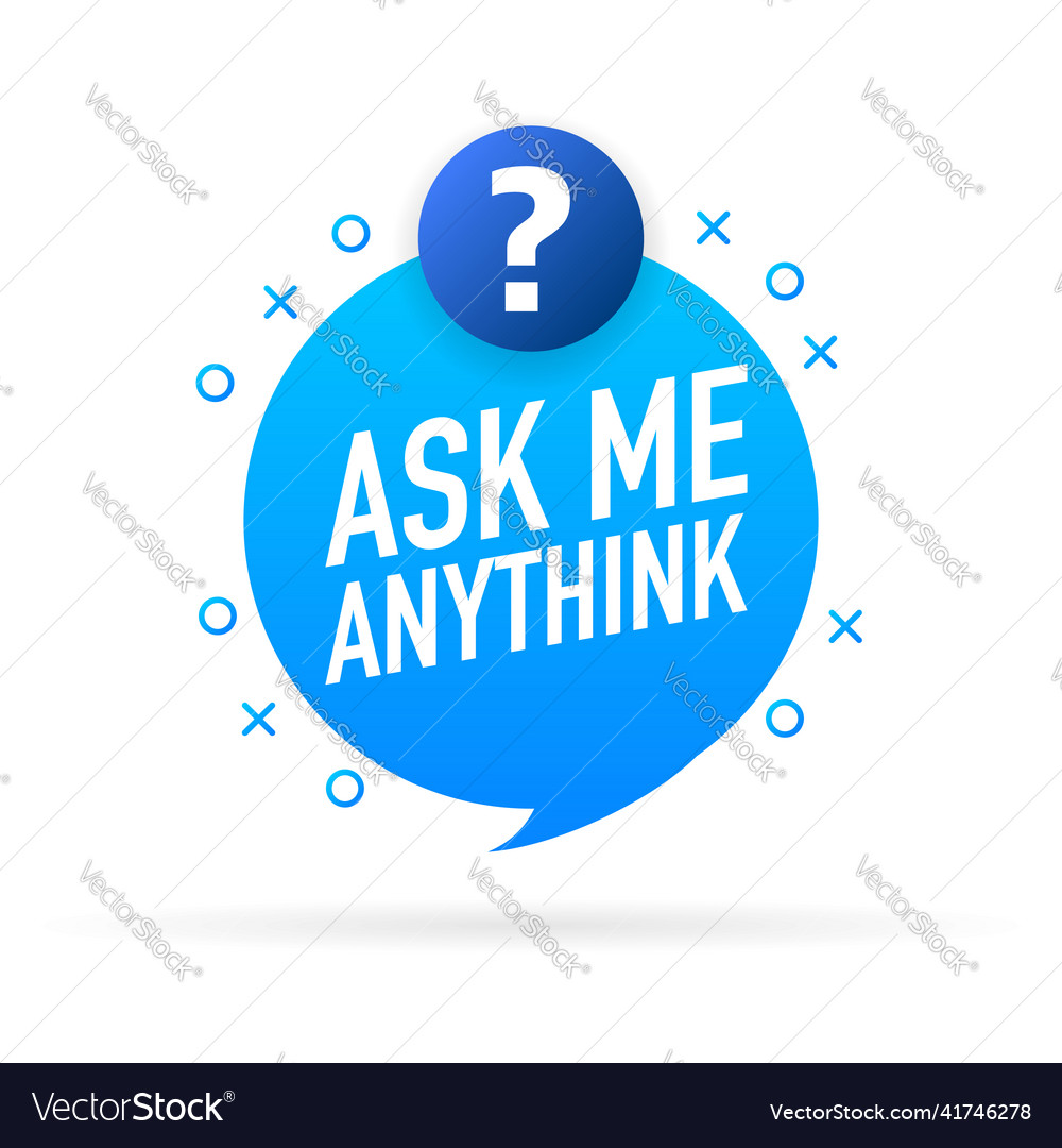 Ask Me Anything Ama Session Concept Royalty Free Vector