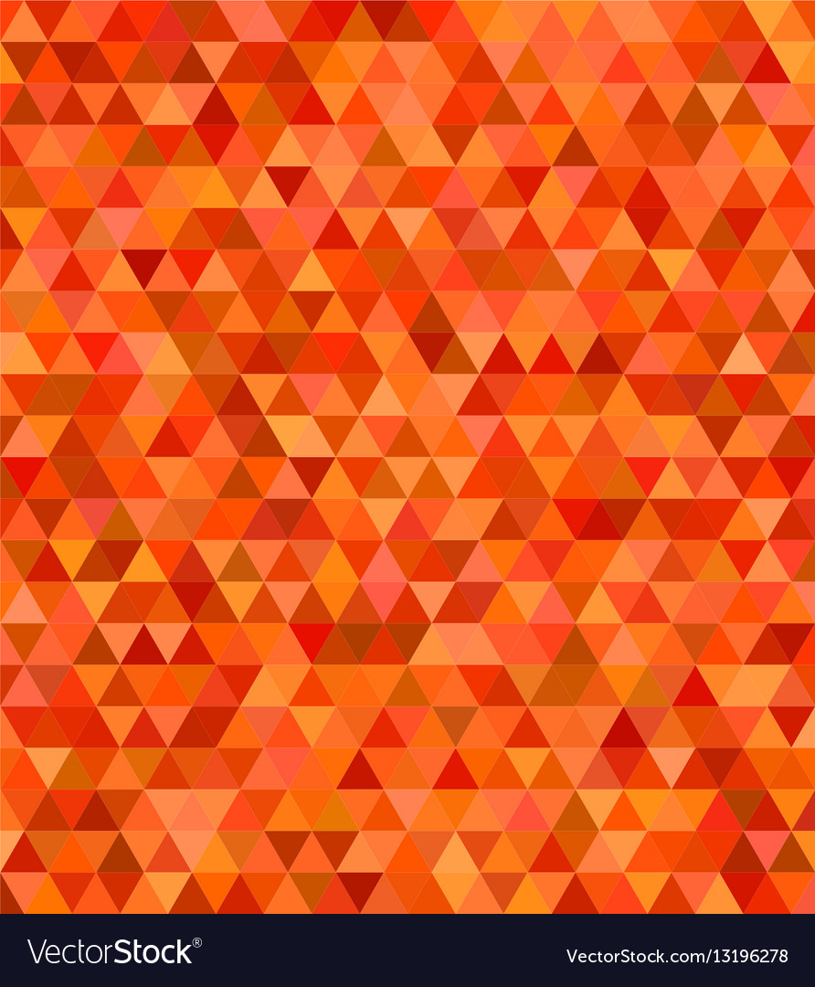 Orange Abstract Regular Triangle Mosaic Background