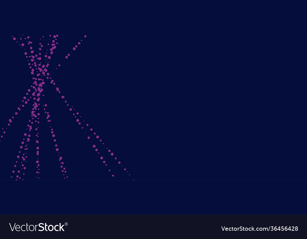 Dot And Line Consisting Abstract Graphics Vector Image