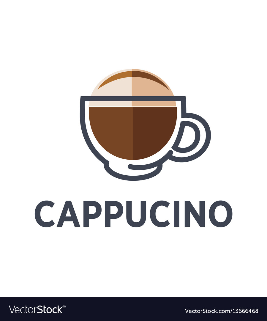 Coffee Cappuccino Drink Cup Flat Icon Royalty Free Vector