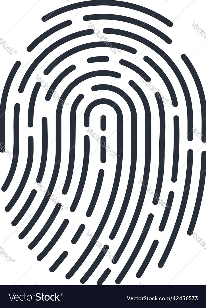 Fingerprint Royalty Free Vector Image Vectorstock