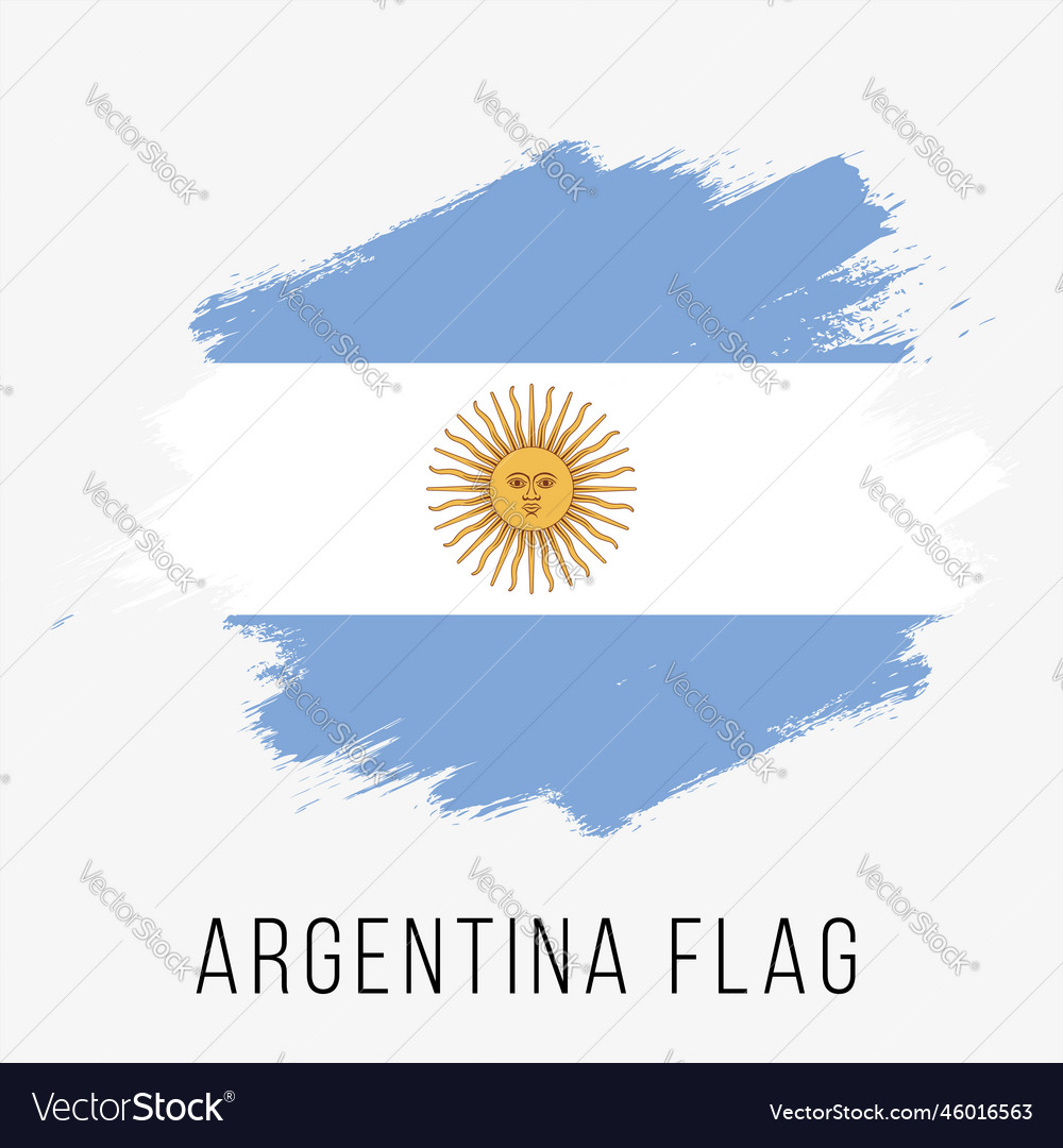 Argentina Flag Royalty Free Vector Image Vectorstock