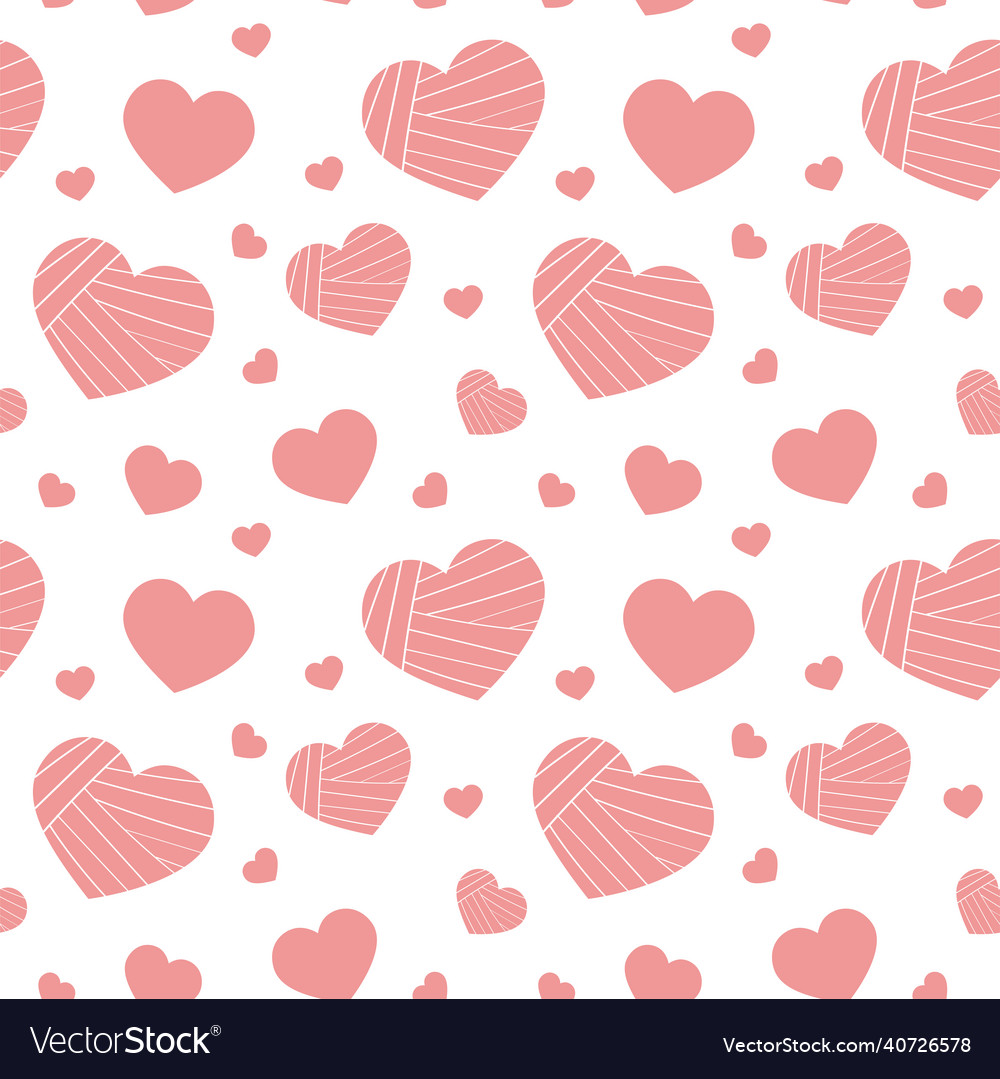 Romantic Seamless Pattern For Valentine S Day Vector Image