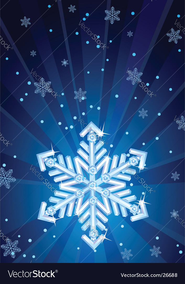 Snowflake Royalty Free Vector Image VectorStock