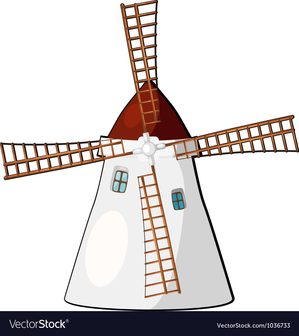 Windmill Royalty Free Vector Image VectorStock