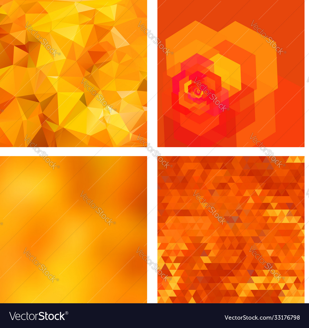 Geometric Backgrounds Set Royalty Free Vector Image