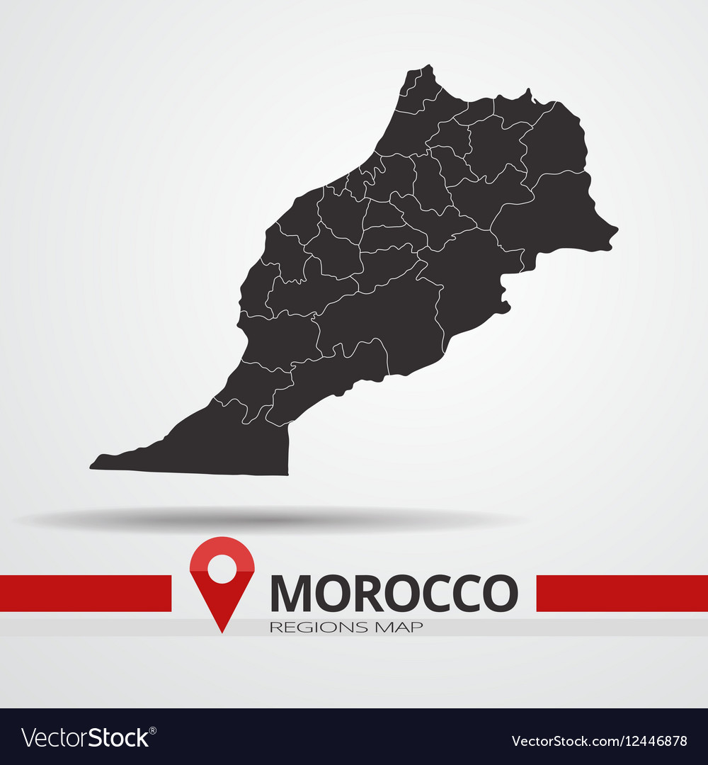 Morocco Map Royalty Free Vector Image VectorStock