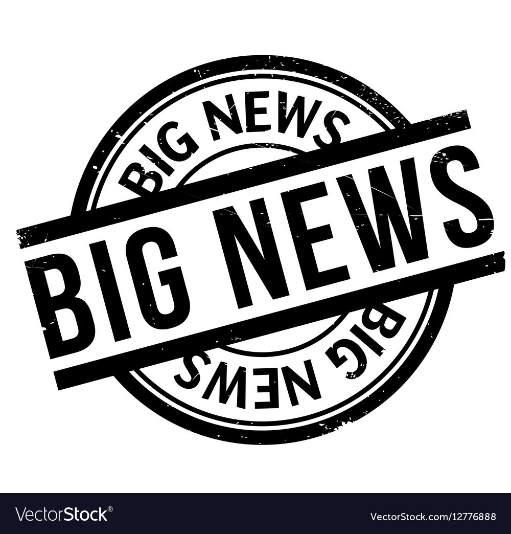 Big News Rubber Stamp Royalty Free Vector Image