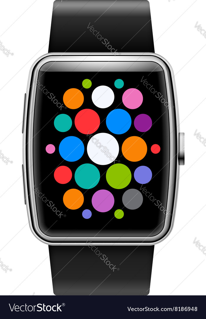 Smart Watch Royalty Free Vector Image Vectorstock