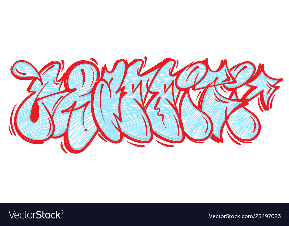 Underground Graffiti Lettering Royalty Free Vector Image