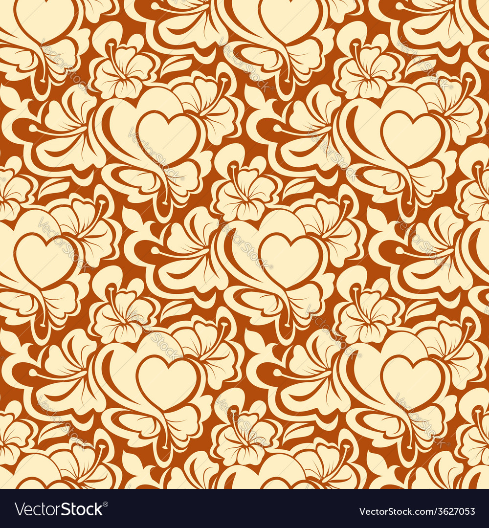 Seamless Texture With Heart Royalty Free Vector Image