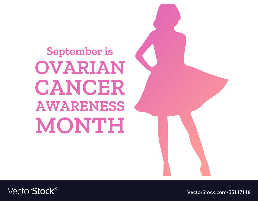 Ovarian Cancer Awareness Month Template Royalty Free Vector