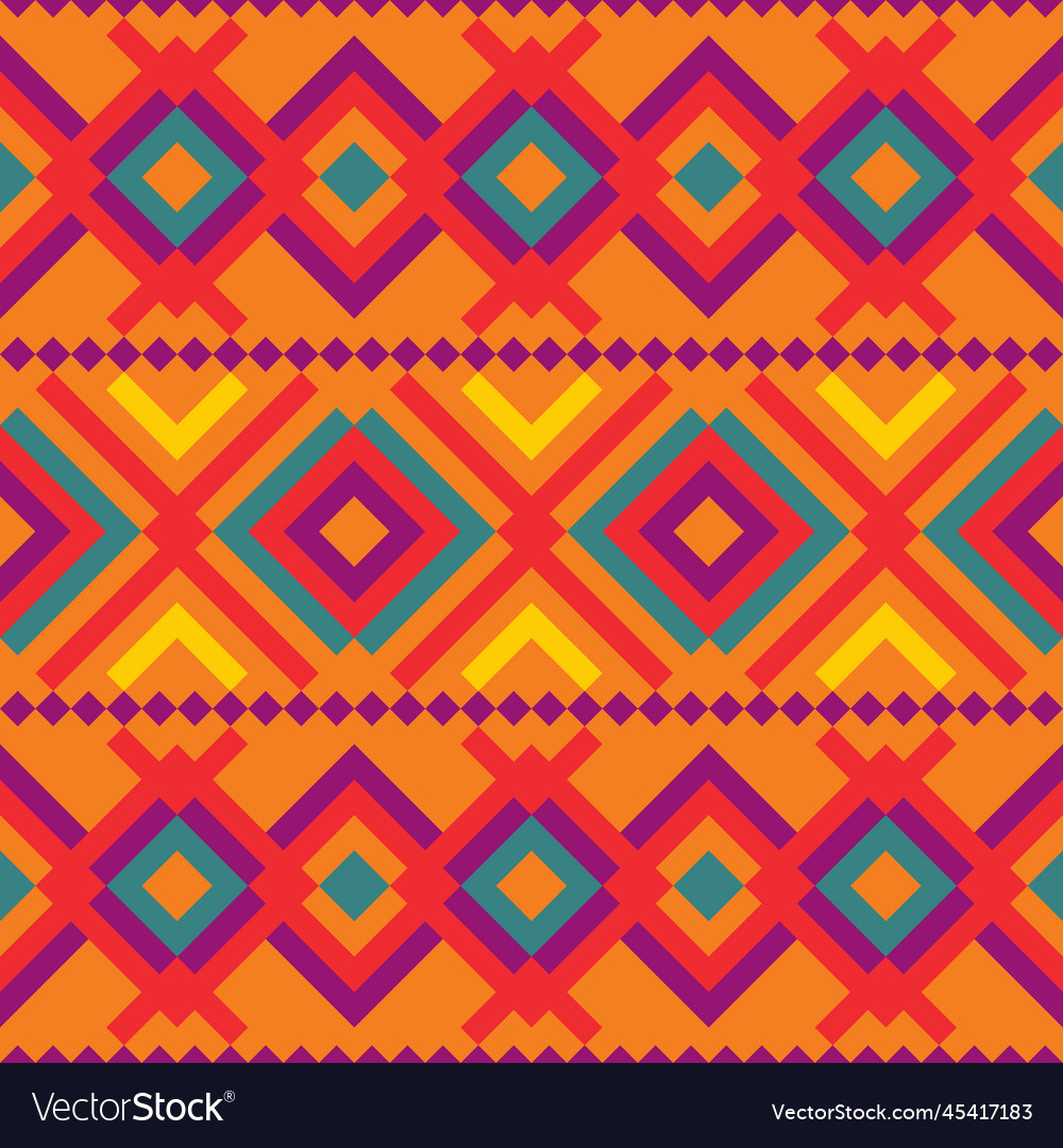 Tribal Mexican Seamless Pattern Royalty Free Vector Image