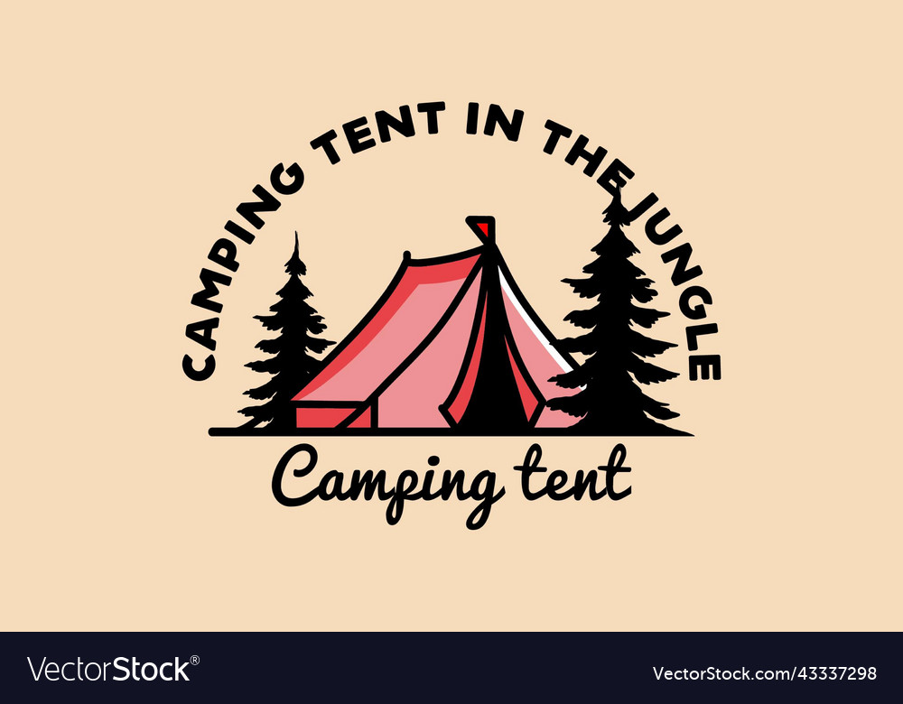 Big Camping Tent Design Royalty Free Vector Image