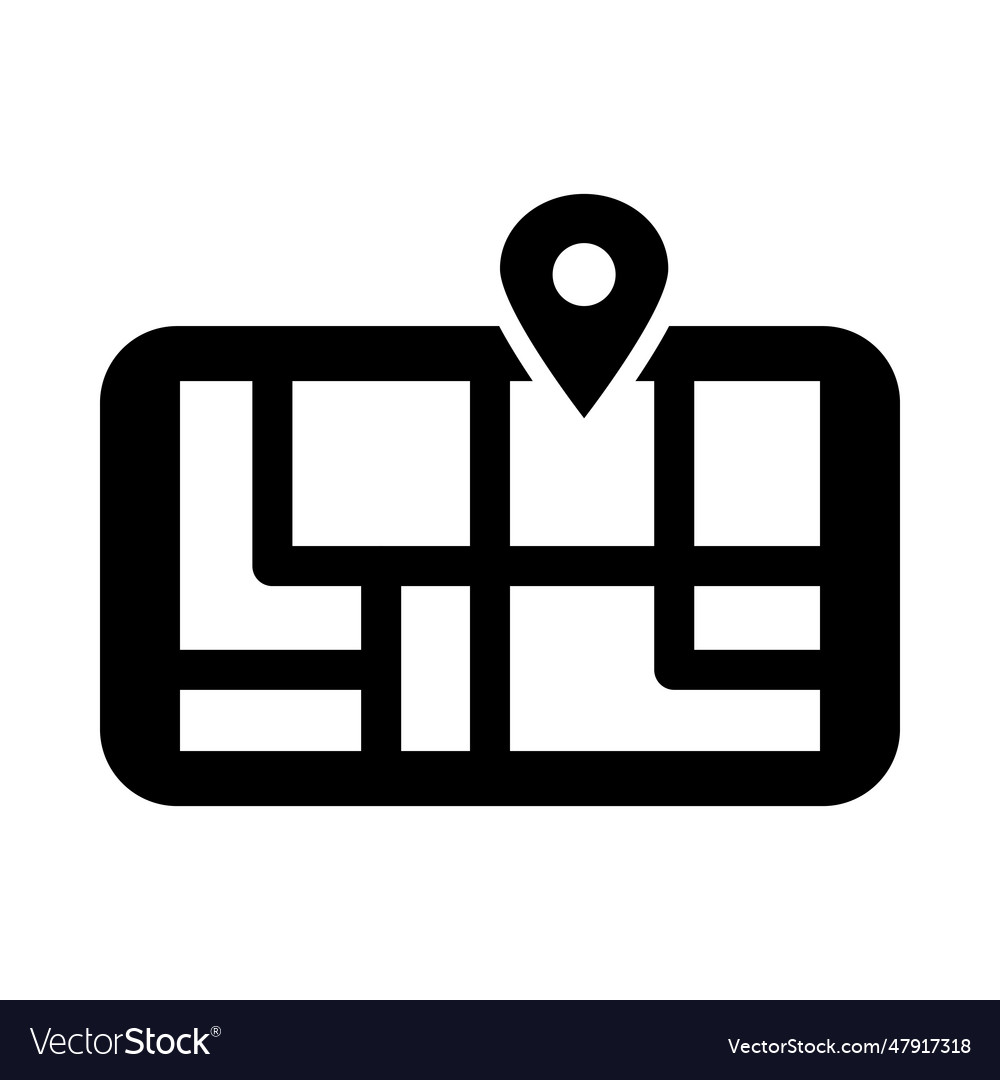 Gps Glyph Icon For Personal And Commercial Use Vector Image