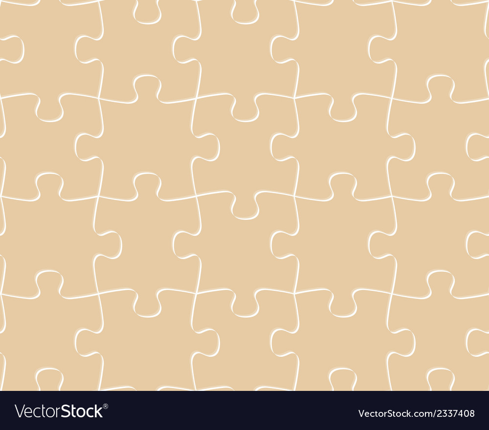 Seamless Pattern Puzzle Royalty Free Vector Image