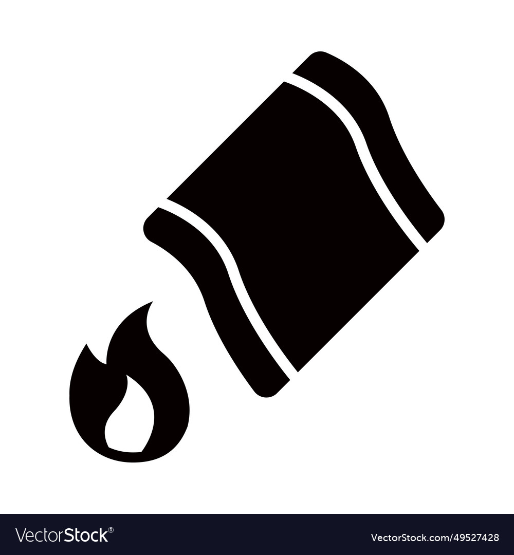 Fire Blankets Glyph Icon For Personal And Vector Image