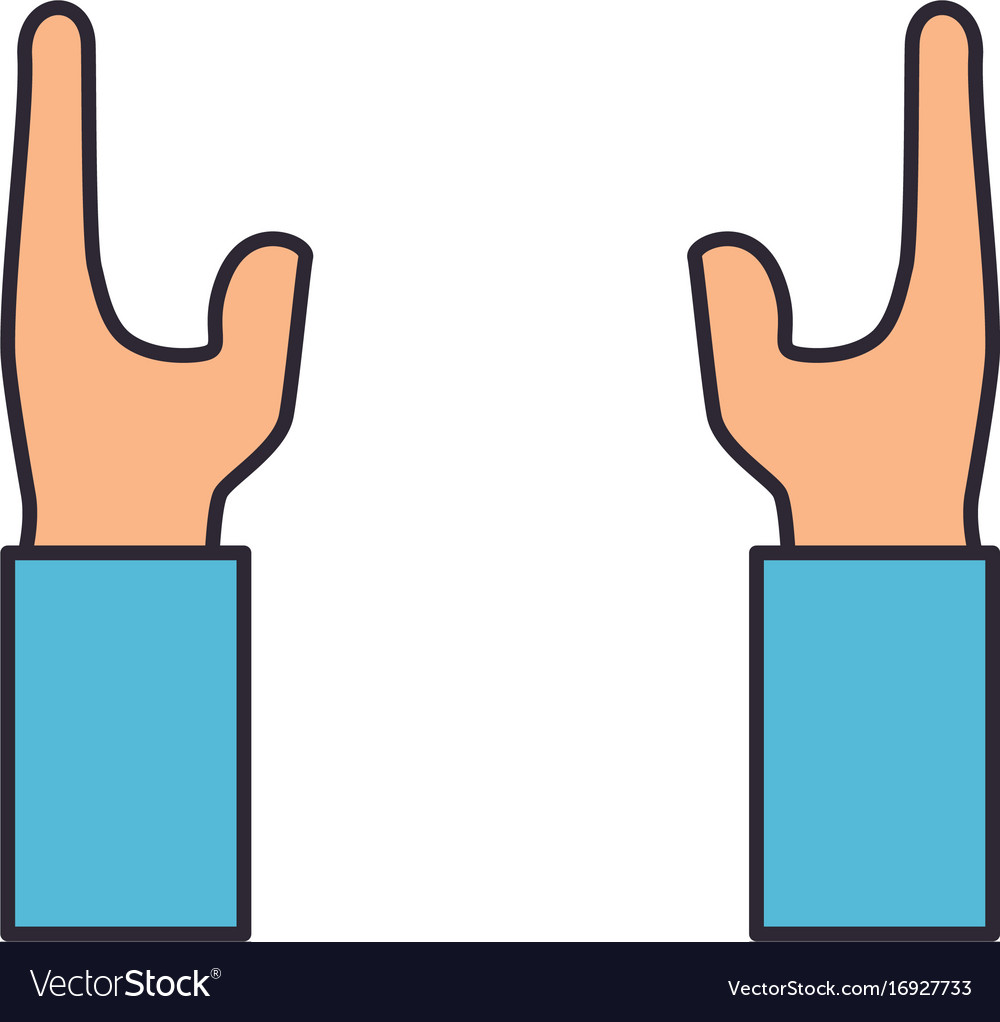 Human Hand Symbol Royalty Free Vector Image Vectorstock