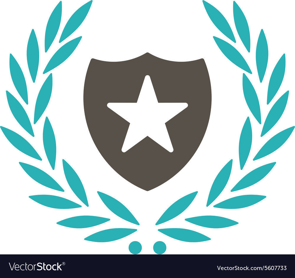 Shield Icon From Competition Success Bicolor Vector Image