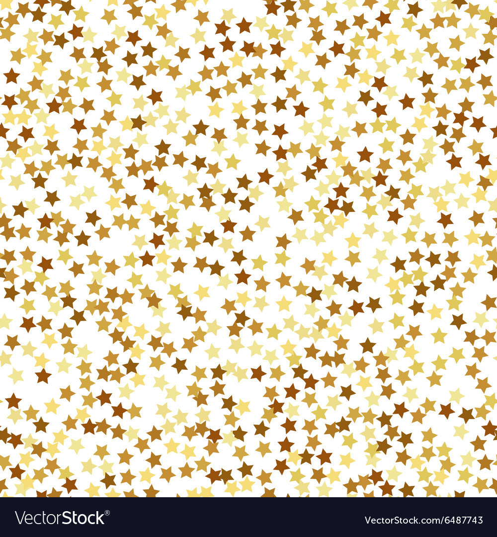 Gold Star Seamless Pattern Royalty Free Vector Image