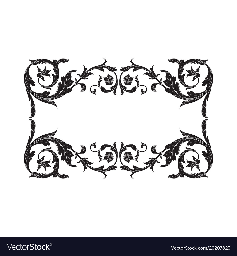 Baroque Ornament In Victorian Style Royalty Free Vector