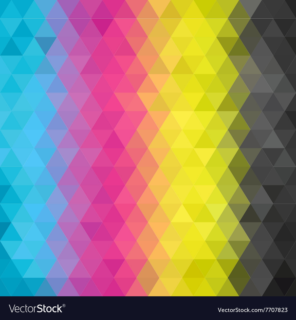 Geometric Pattern Cmyk Royalty Free Vector Image