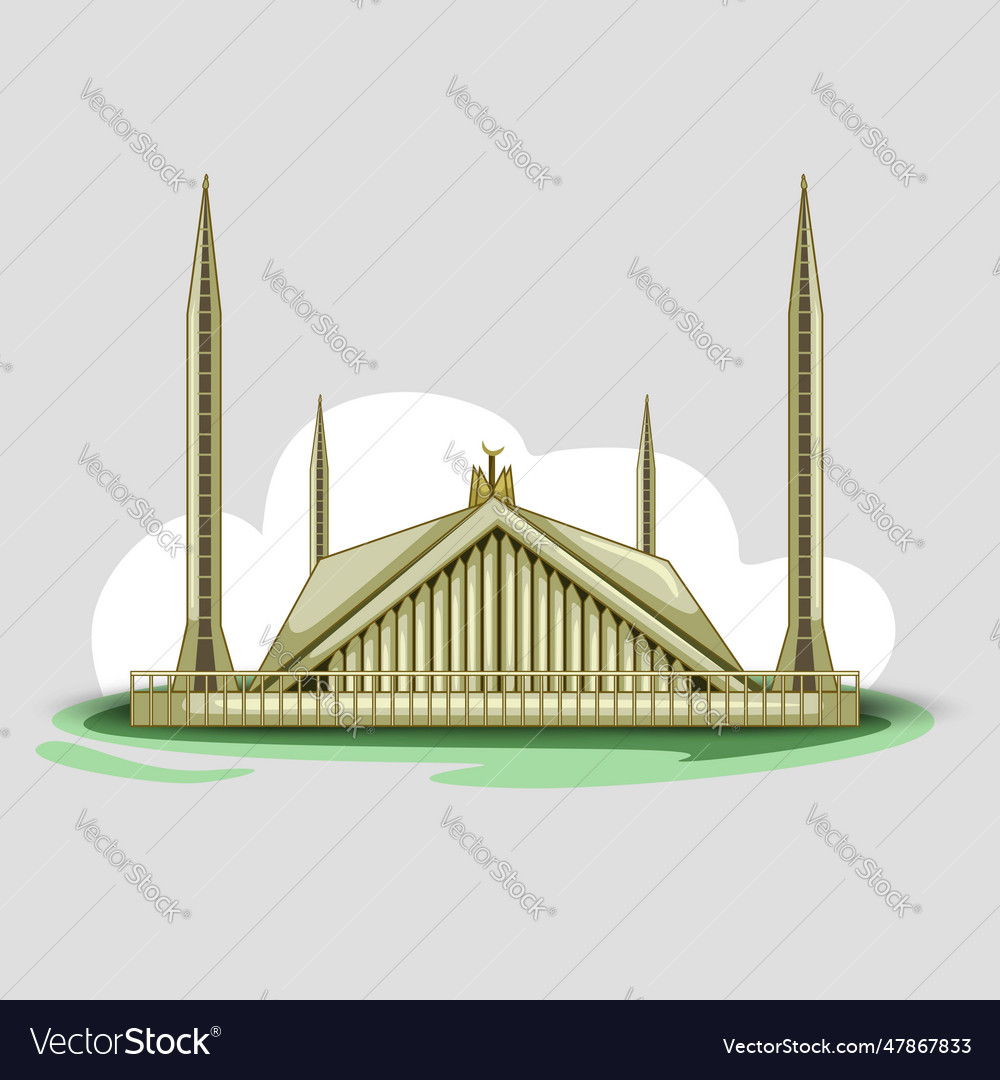 Minar E Pakistan Famous Landmark Of Pakistan Vector Image