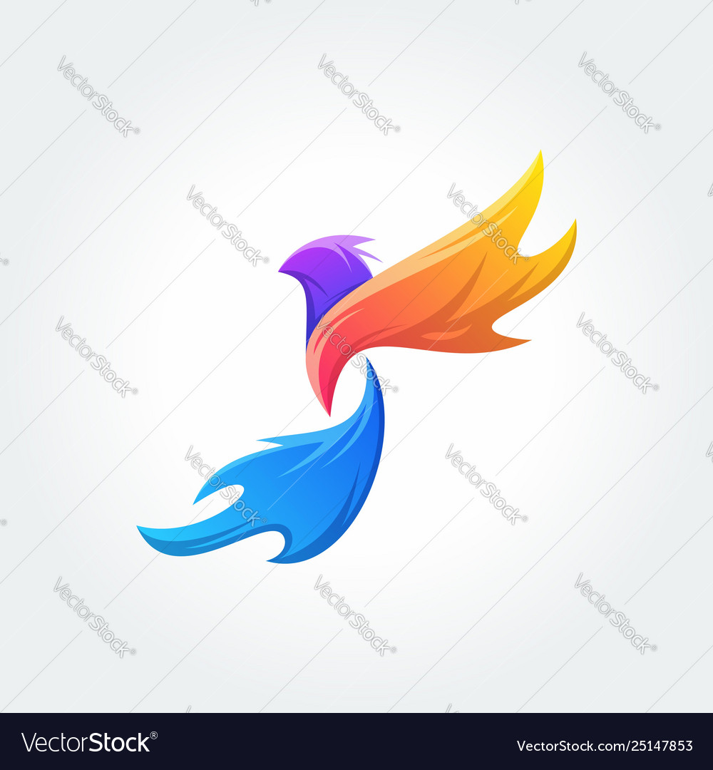 Bird Logo Template Concept Royalty Free Vector Image