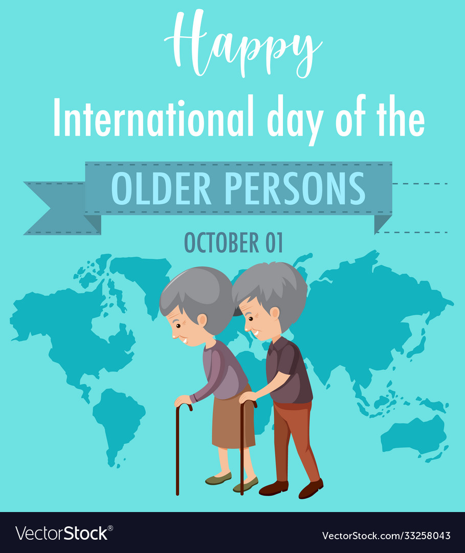 International Day Older Persons St Royalty Free Vector