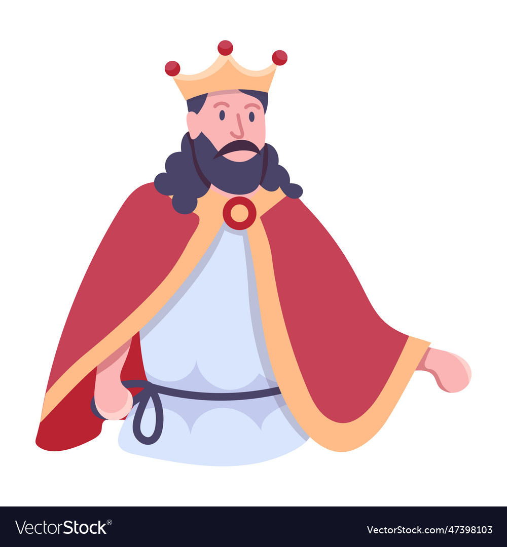 Ancient King Royalty Free Vector Image Vectorstock