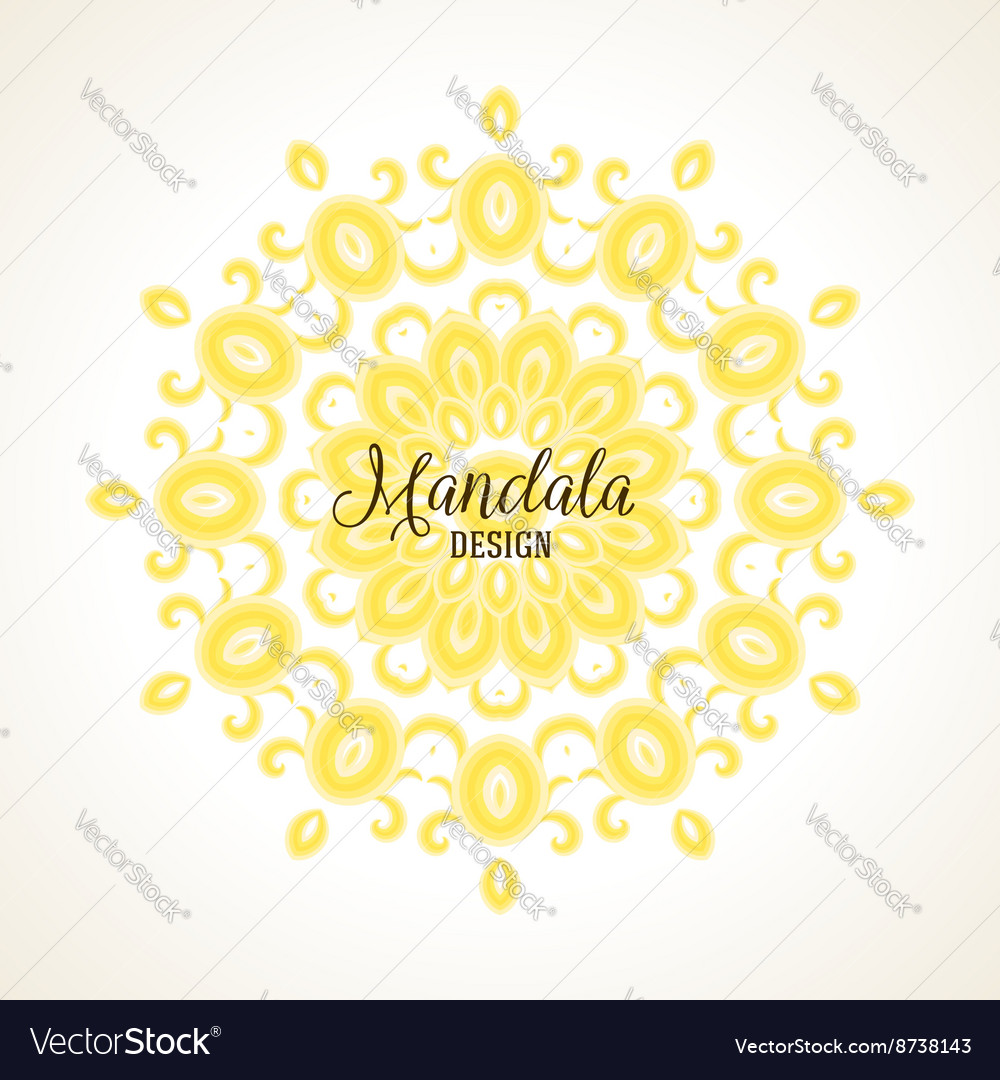 Madala Round Ornament Royalty Free Vector Image