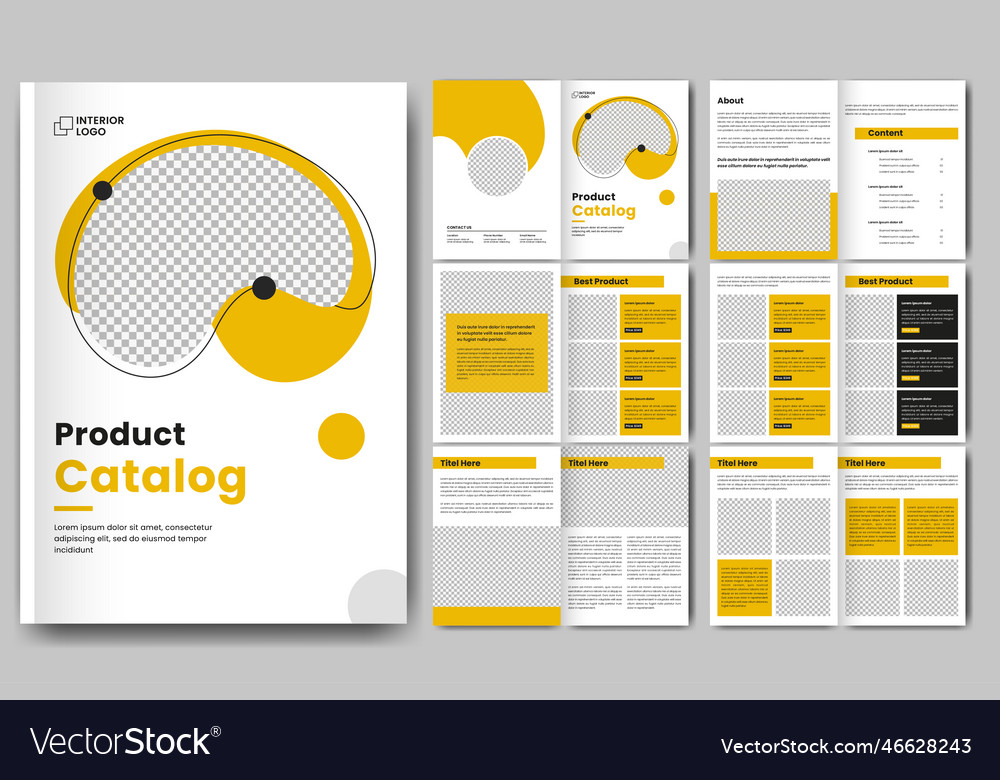 Product Catalog Design Template Or Multipurpose Vector Image