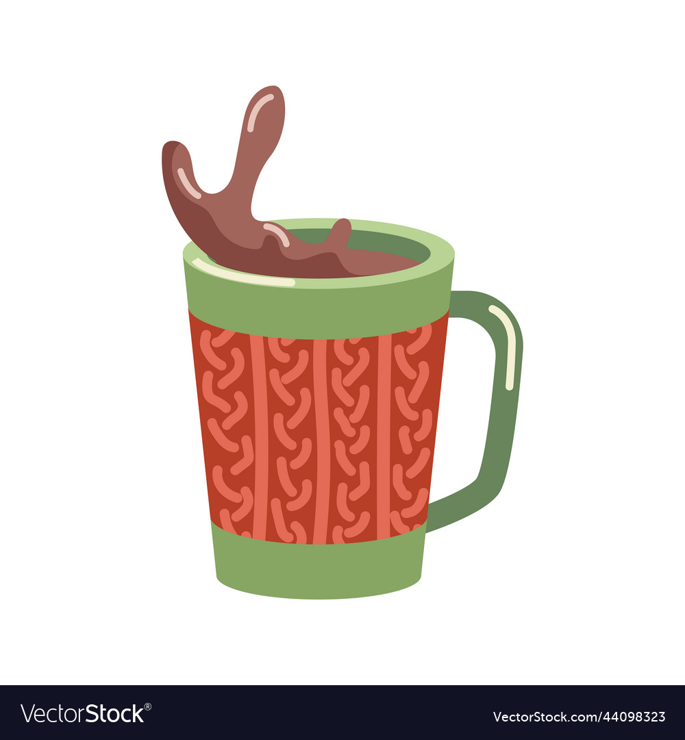 Hot Chocolate Or Cocoa Christmas Drink Royalty Free Vector