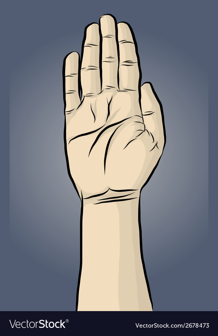 Handsign Royalty Free Vector Image Vectorstock