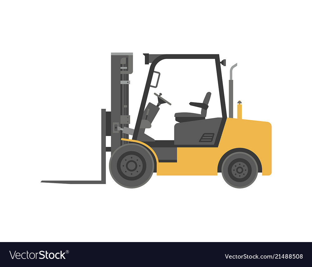 Forklift Truck Royalty Free Vector Image Vectorstock