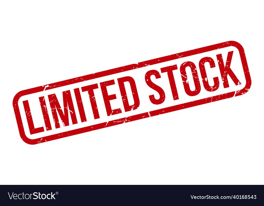 Limited Stock Rubber Stamp Red Stock Royalty Free Vector