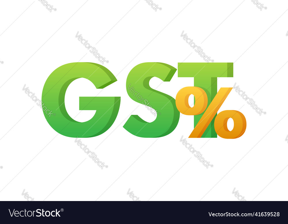 Good And Services Tax Gst Indirect Royalty Free Vector Image