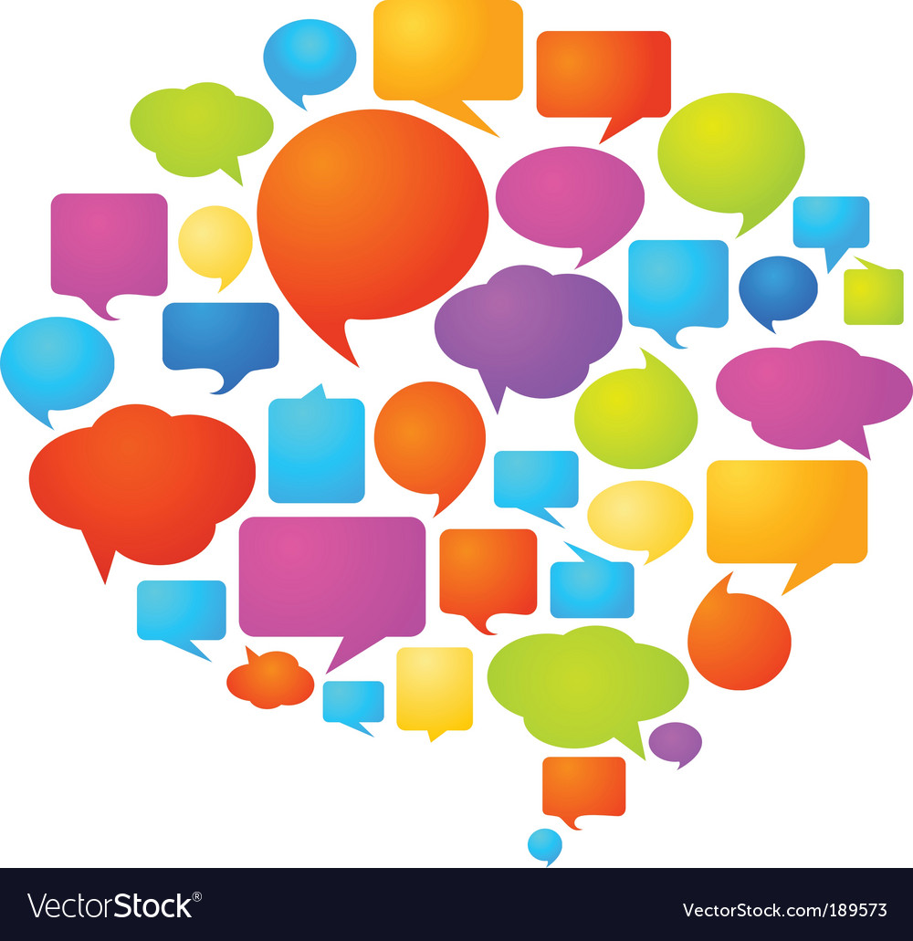 Dialog Bubbles Royalty Free Vector Image Vectorstock