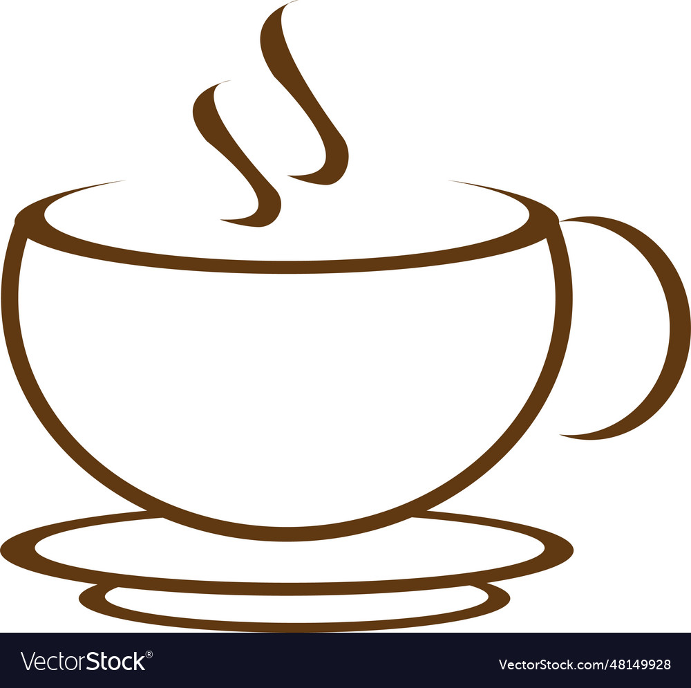 Hand Drawing Coffee Cup And Mag For Your Design Vector Image