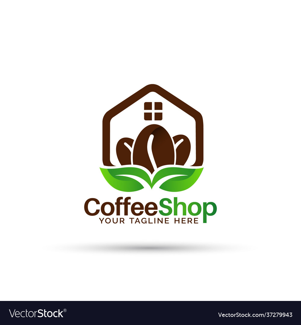 Modern Coffee Shop Logo Design Royalty Free Vector Image