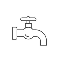 Kitchen Water Tap Icon Outline Style Royalty Free Vector