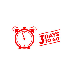 Days To Go Last Countdown Icon Seven Day Go Vector Image