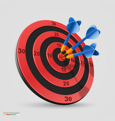 Target With Darts Royalty Free Vector Image VectorStock