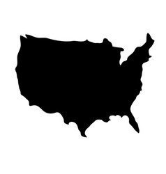 Usa Country Map Icon Royalty Free Vector Image