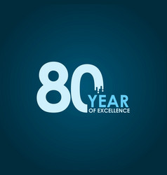 Year Excellence Template Design Royalty Free Vector Image