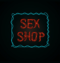 Set Of Neon Signs Adults Only Plus Sex And Xxx Vector Image