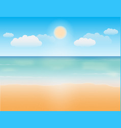 Landscape With Summer Beach In Circle Royalty Free Vector