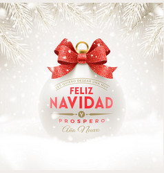 Christmas Greeting In Spanish Royalty Free Vector Image