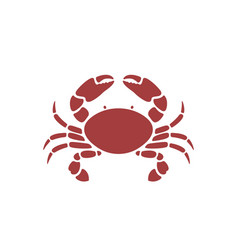 Red Crab 3d Icon Seafood Realism Style Royalty Free Vector